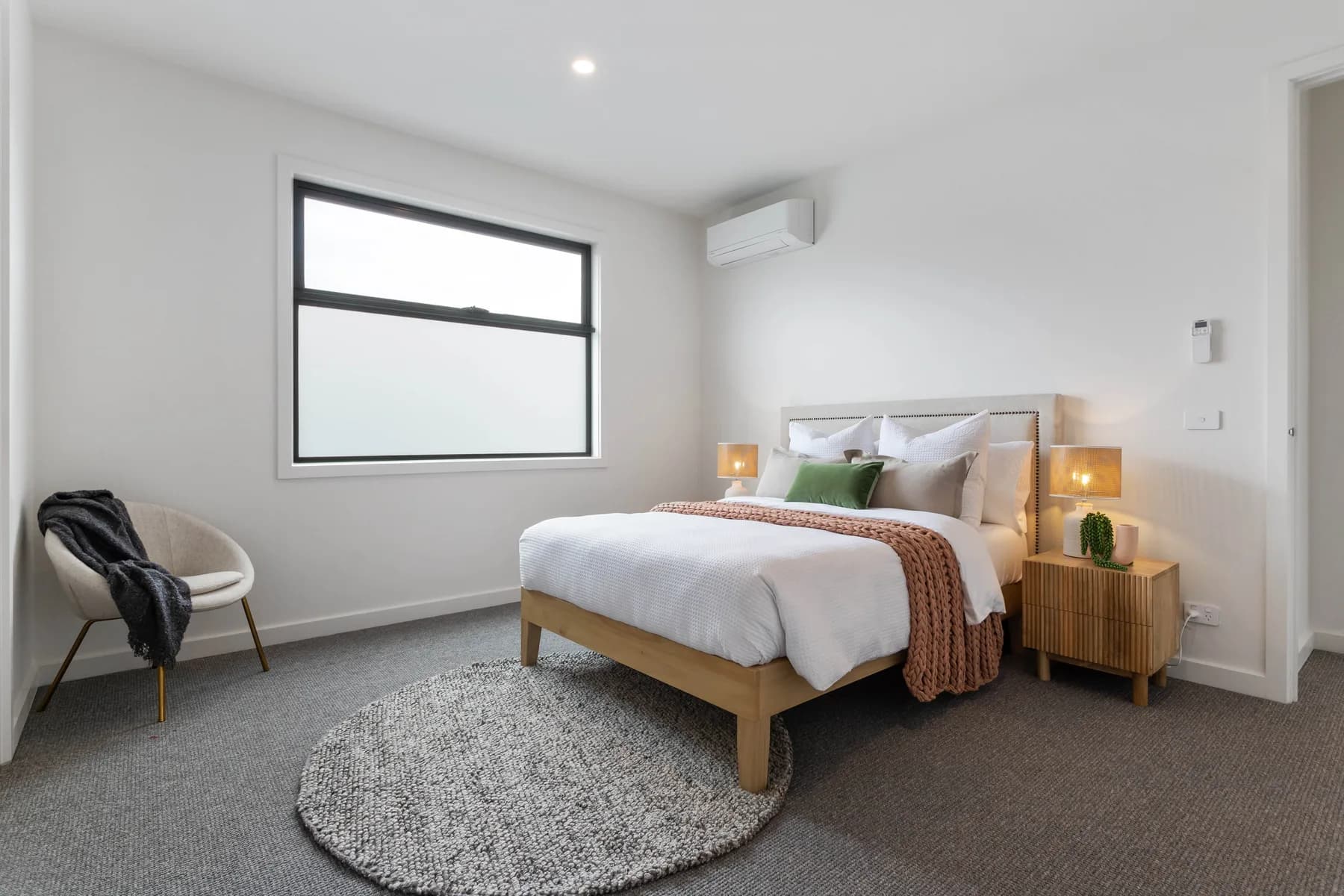 Scandipik lights on bedroom detail